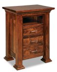 Empire 3-Drawer Nightstand with Opening