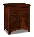 Finland 1-Drawer 2-Door Tall Nightstand