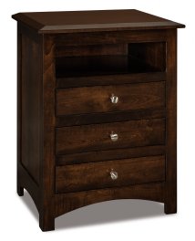 Finland 3-Drawer Nightstand with Opening