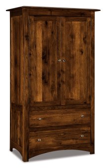 Finland Armoire With 2-Drawers