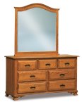 Hoosier Heritage Beveled Crown Top Mirror (46" x 43")