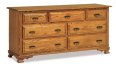 Hoosier Heritage 7-Drawer Dresser 66" Wide