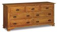 Hoosier Heritage 7-Drawer Dresser 72" Wide