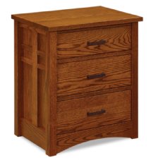 Kascade 3-Drawer 25" Wide Tall Nightstand