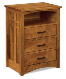 Kascade 3-Drawer Nightstand With Opening