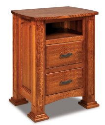 Lexington 2-Drawer Nightstand With Opening