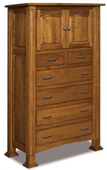 Old Classic Sleigh Chest Armoire