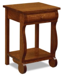 Old Classic Sleigh 1-Drawer Open Nightstand