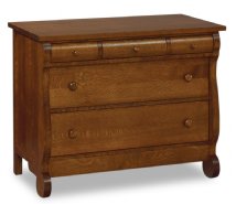 Old Classic Sleigh 5-Drawer Child's Chest