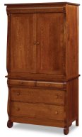 Old Classic Sleigh Armoire Large 4-Drawer