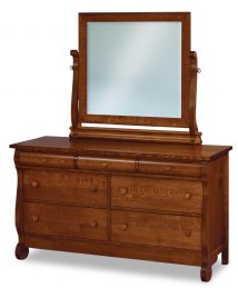 Old Classic Sleigh Swinging Mirror 41" Wide