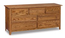 Shaker 7-Drawer Dresser 72" Wide