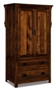 Stick Mission Armoire 2-Drawer