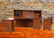 Liberty Corner Desk with Open Hutch