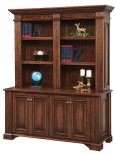 Lincoln Double Base with Double Bookshelf Hutch