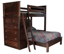 Loft Bed with 6-Drawer Chest