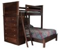 Loft Bed with 6-Drawer Chest