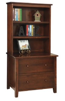 Manhattan Lateral File with Bookshelf
