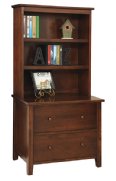 Manhattan Lateral File with Bookshelf