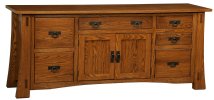 Modesto 2-Door 6-Drawer Credenza