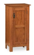 Mission Style 42" High Cabinet 1-Door with Wood Panels