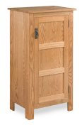 Mission Style 45" High Cabinet 1-Door with Wood Panels