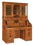 Mission Roll-Top Desk with Hutch