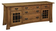 Modesto 2-Door 5-Drawer Credenza