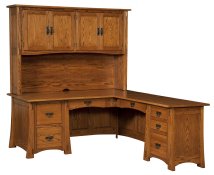 Modesto Extra-Deep Corner Desk & Hutch