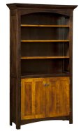 Oakwood 72" Tall Bookcase w Doors