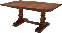Provincial Cottage Solid Dining Table with Breadboard End