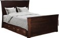 Roseberry Flat Panel Bed with Storage Rails