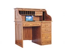 Regency Single Pedestal Rolltop Desk