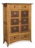 Shaker Hill Double Cabinet with Copper Panels