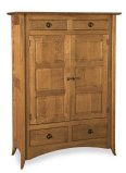 Shaker Hill Double Cabinet with Wood Panels