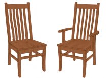 Lincoln Side and Arm Chair