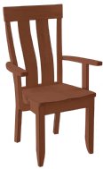 Western Style Wide Slat Arm Chair