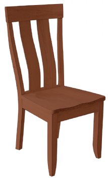 Western Style Wide Slat Side Chair