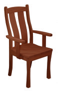 Wood Bury Arm Chair 